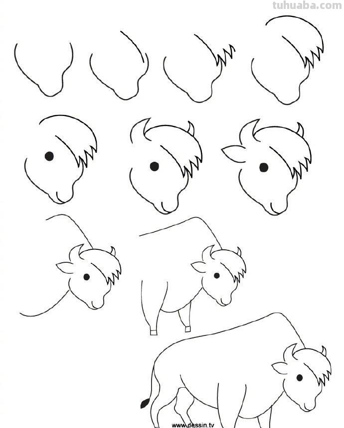 孩子想要画画，你不会教？9种动物简笔画线稿教你画，简单易学