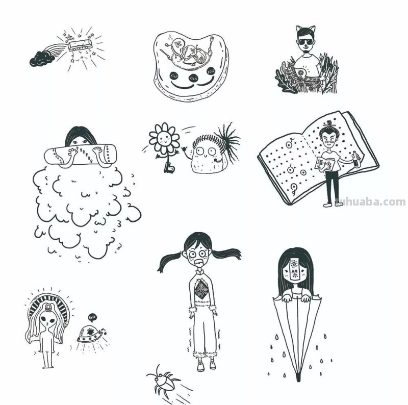 可乐殿下亲笔|属于「大人们的简笔画」 可乐殿下亲笔|属于「大人们的简笔画」