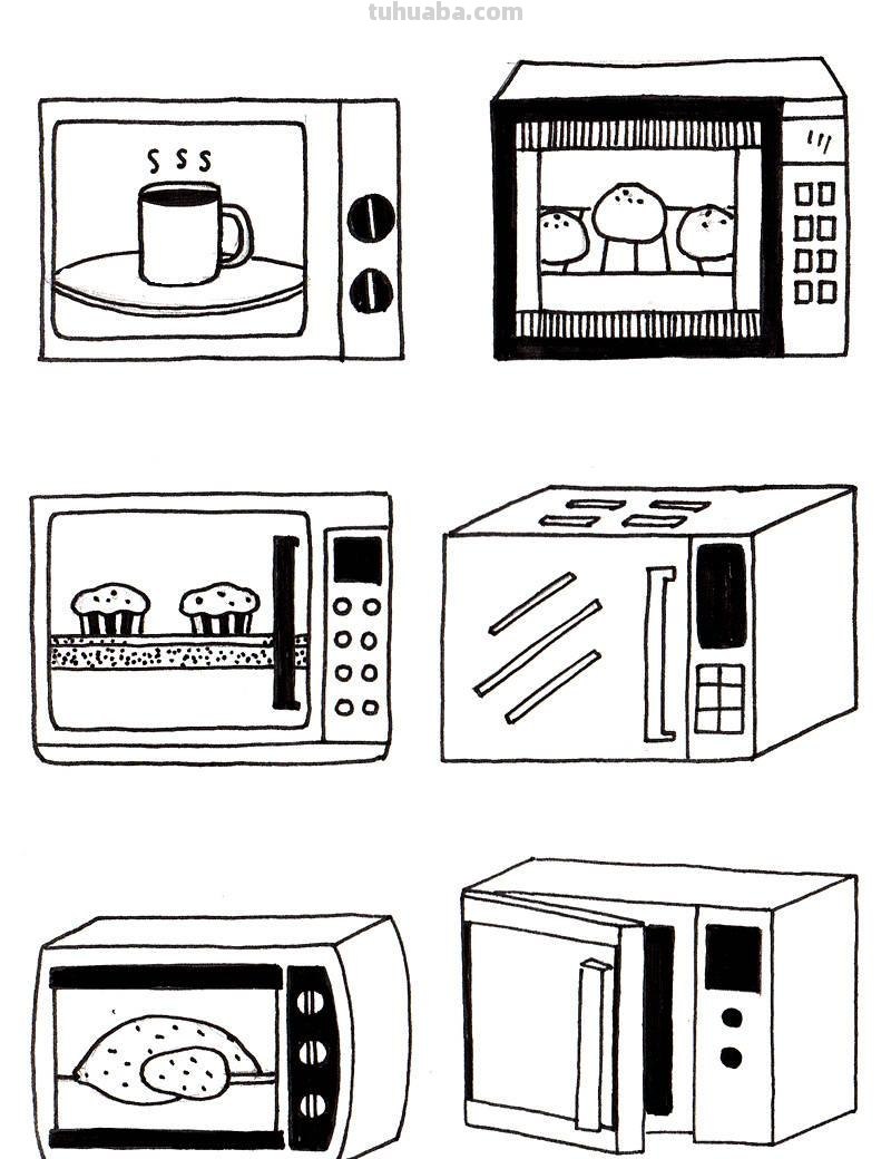 60个家电简笔画！儿童很适合素材，还可以帮助认识实物！收藏