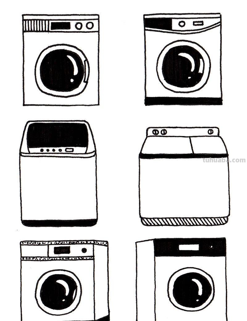 60个家电简笔画！儿童很适合素材，还可以帮助认识实物！收藏