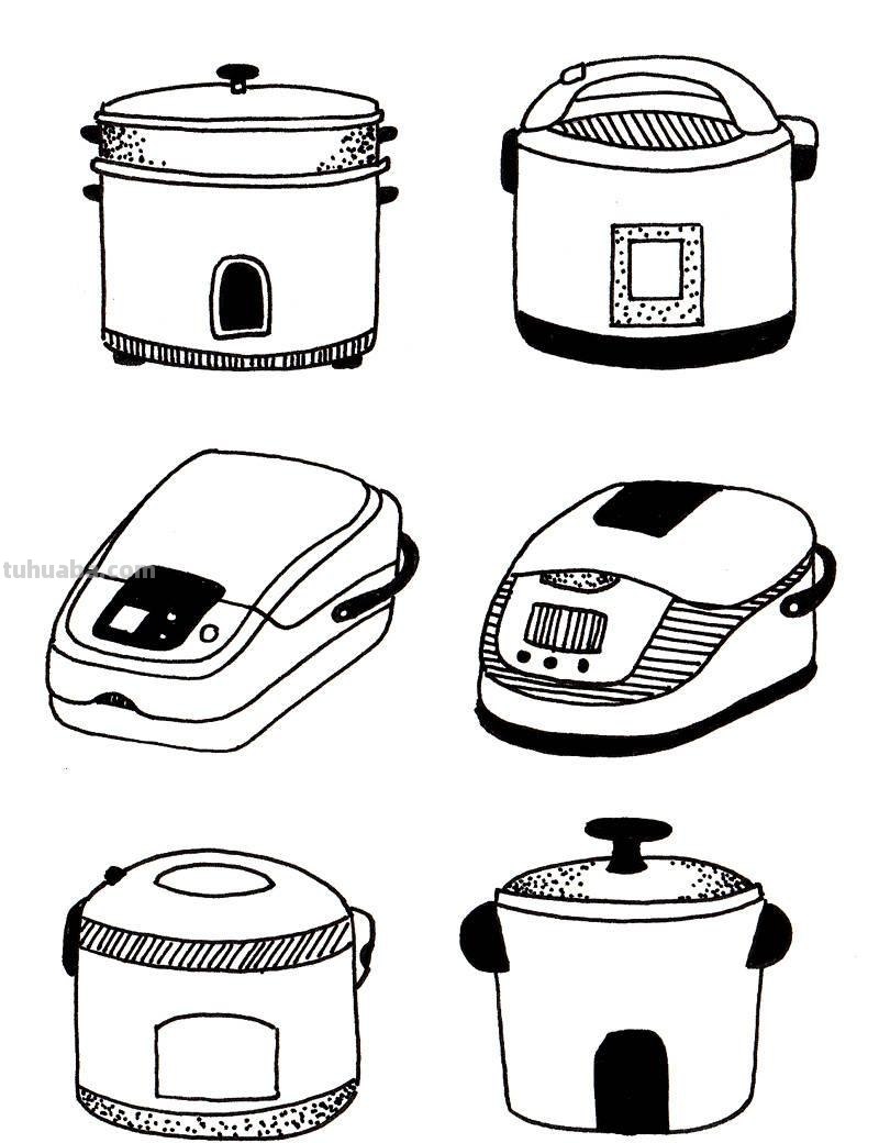 60个家电简笔画！儿童很适合素材，还可以帮助认识实物！收藏