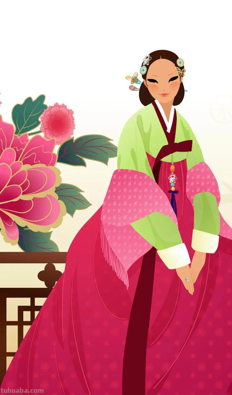 绘画朝鲜服饰