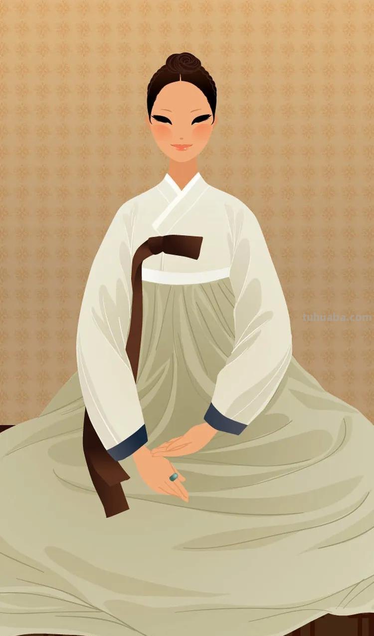 绘画朝鲜服饰