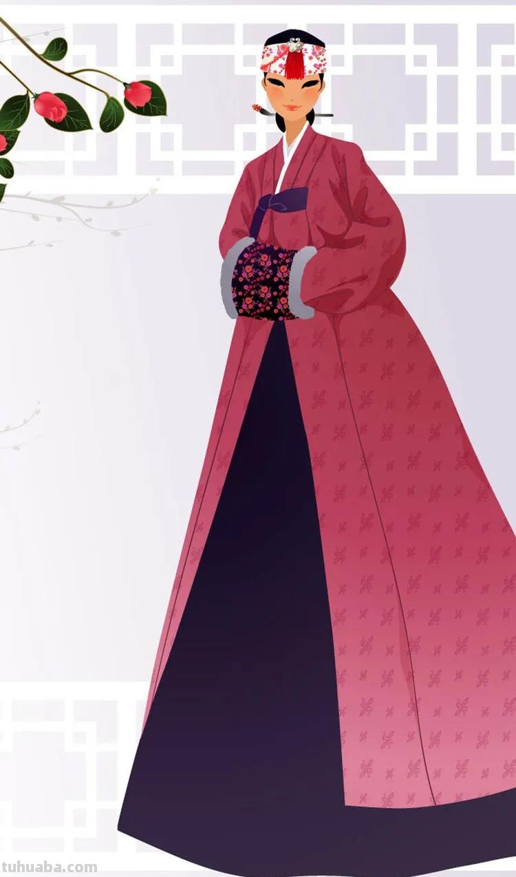 绘画朝鲜服饰