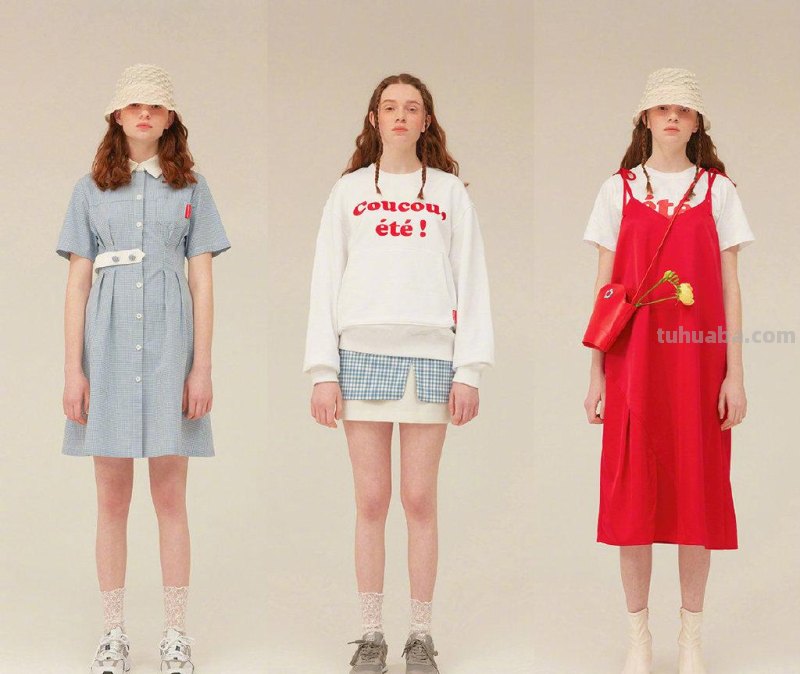 「绘画参考」 27种可爱的少女感服饰搭配 O!Oi SS 2020​​​（服装参考）