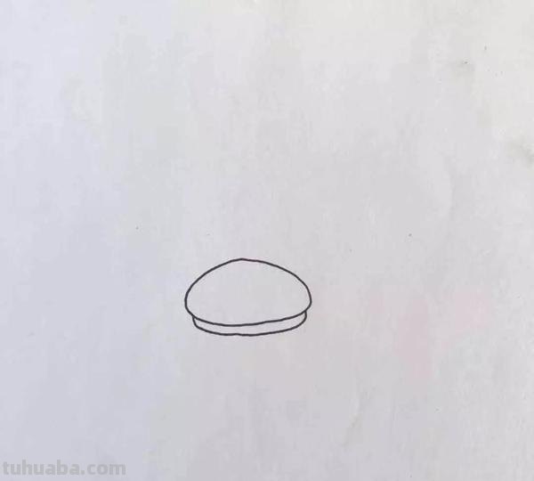 食物简笔画教程：好吃的汉堡包怎么画？画完垂涎欲滴