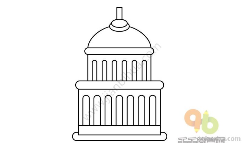 旅游景点、中外建筑简笔画大全