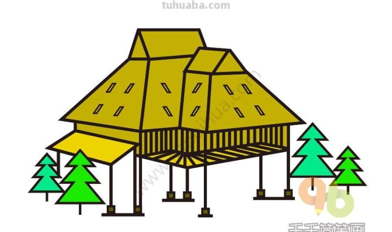 旅游景点、中外建筑简笔画大全