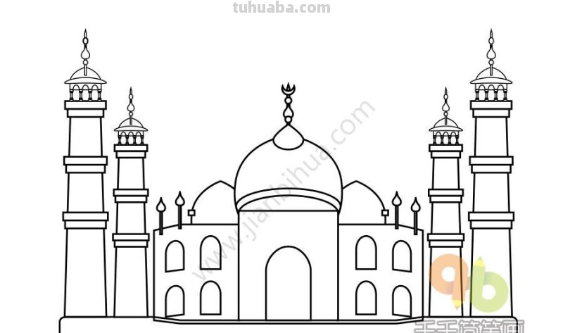 旅游景点、中外建筑简笔画大全