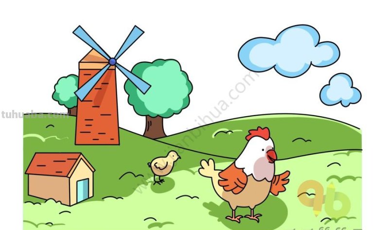  100组漂亮风景建筑简笔画~ 喜欢的收走吧~ 