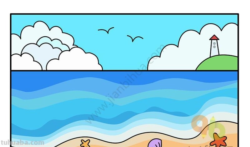  100组漂亮风景建筑简笔画~ 喜欢的收走吧~ 