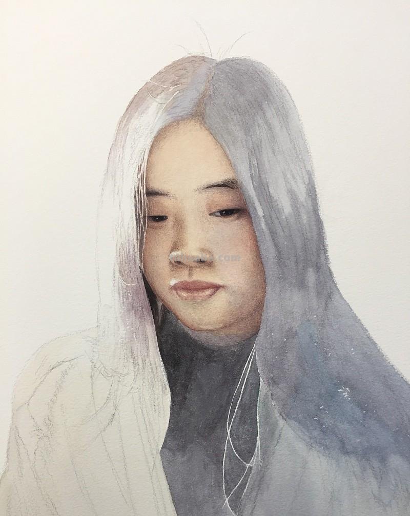 62个步骤，教你掌握水彩画人物的技法