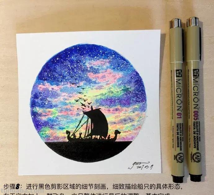 水彩详细教程 ,这么美的画你确定不学吗