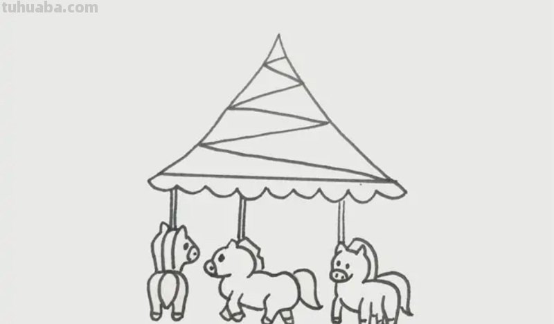 旋转木马怎么画简笔画(旋转木马怎么画简笔画图片) 旋转木马怎么画简笔画(旋转木马怎么画简笔画图片)