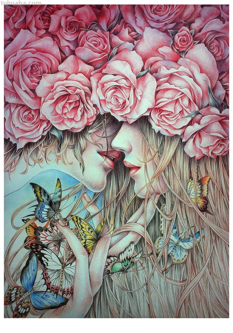 精细到极致的彩铅插画，每一幅都自带仙气，谁不喜欢呀！