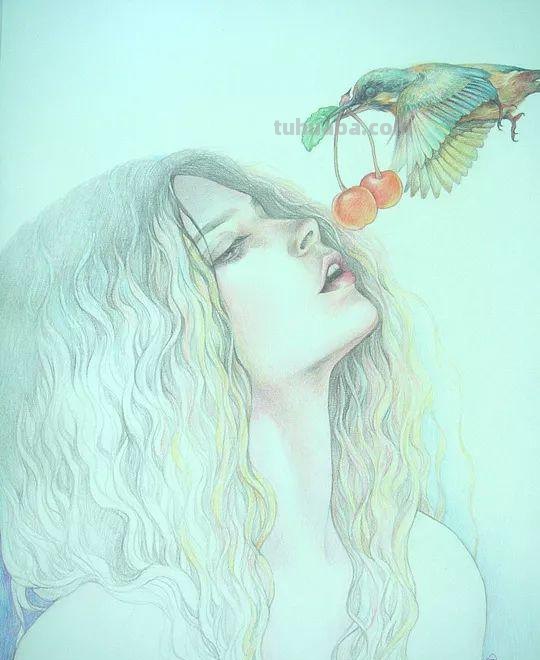 精细到极致的彩铅插画，每一幅都自带仙气，谁不喜欢呀！