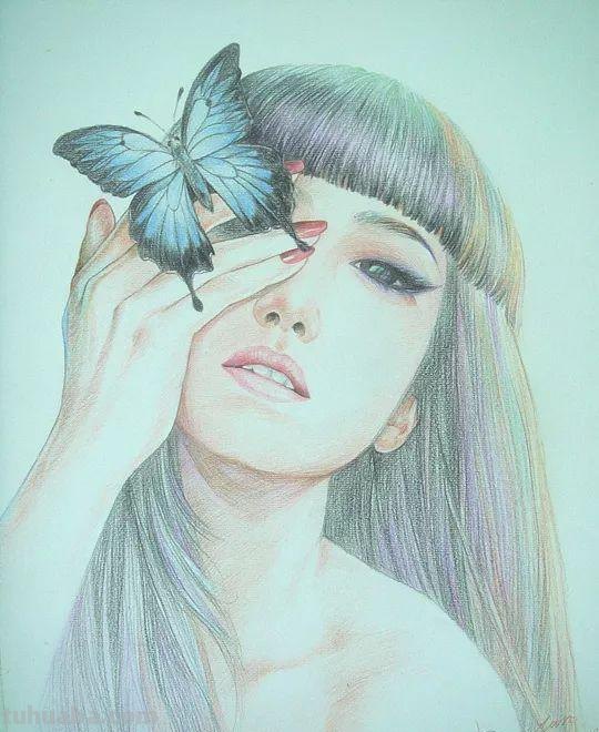 精细到极致的彩铅插画，每一幅都自带仙气，谁不喜欢呀！