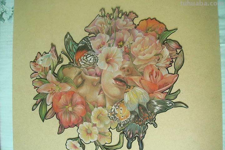 精细到极致的彩铅插画，每一幅都自带仙气，谁不喜欢呀！