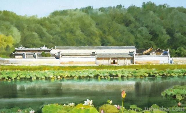 这才是大师之作，滋润清透的水彩风景画，超棒
