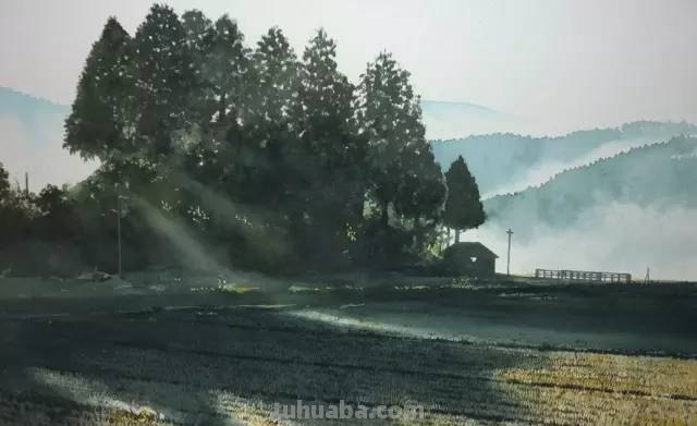 他画的水彩风景比照片美100倍，越看越想看