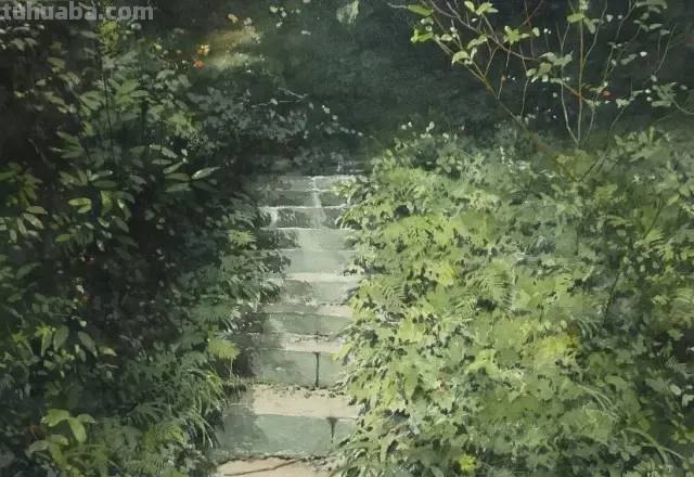 他画的水彩风景比照片美100倍，越看越想看