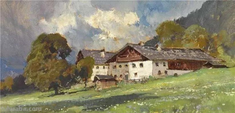 请欣赏优秀的水彩风景画，都是临摹的好作品