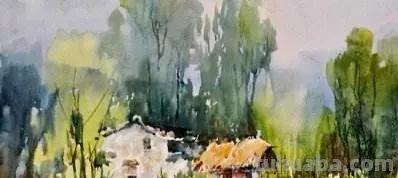 请欣赏优秀的水彩风景画，都是临摹的好作品