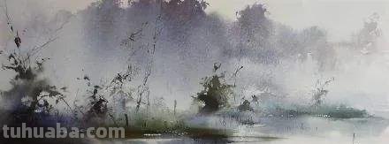请欣赏优秀的水彩风景画，都是临摹的好作品