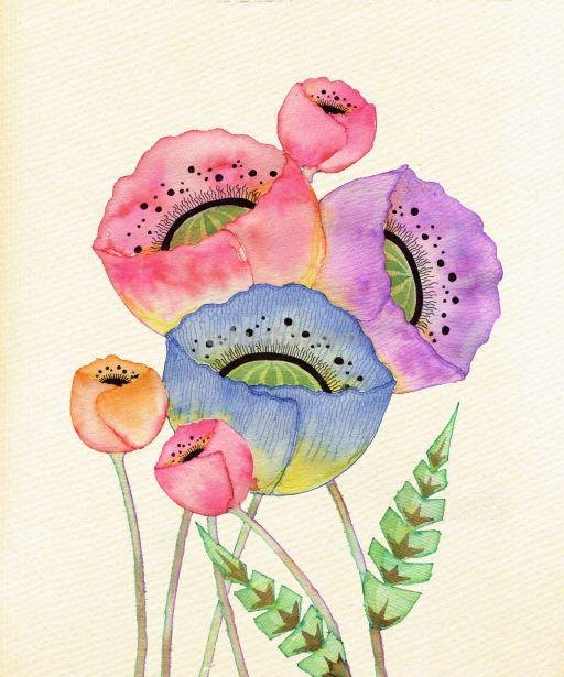 好看的水彩 插画图片集，喜欢的收藏
