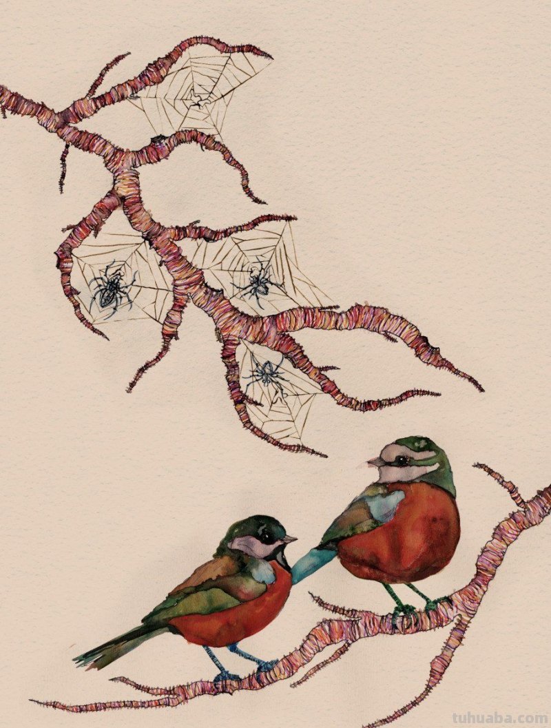 好看的水彩 插画图片集，喜欢的收藏