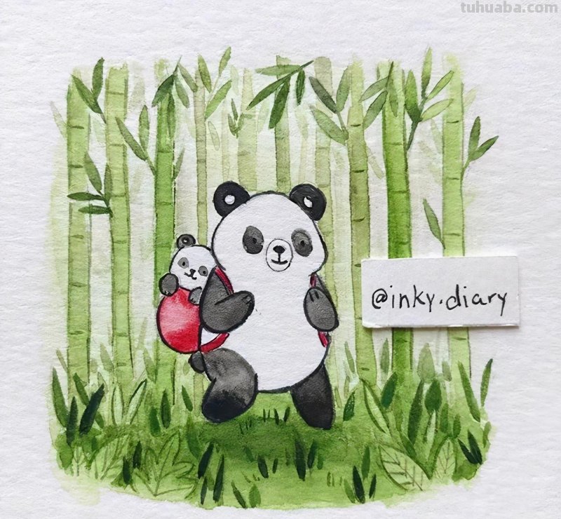 嘿！要来看一组可爱清新的小动物水彩插画吗？