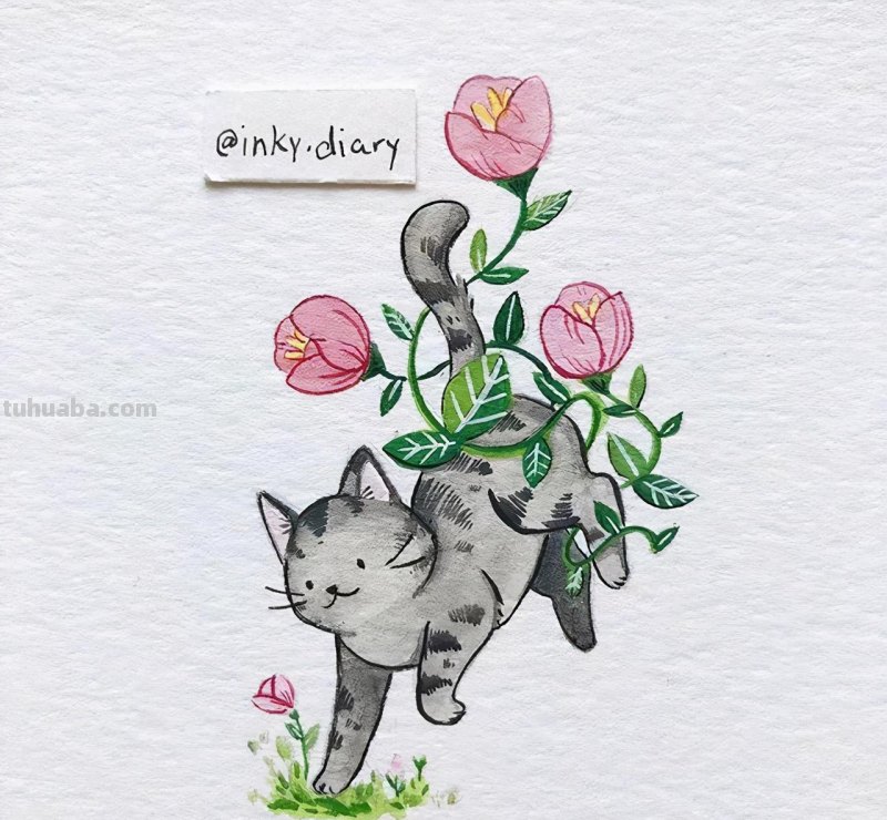 嘿！要来看一组可爱清新的小动物水彩插画吗？