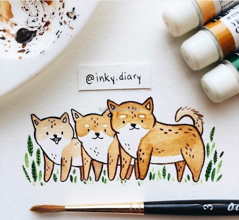 嘿！要来看一组可爱清新的小动物水彩插画吗？