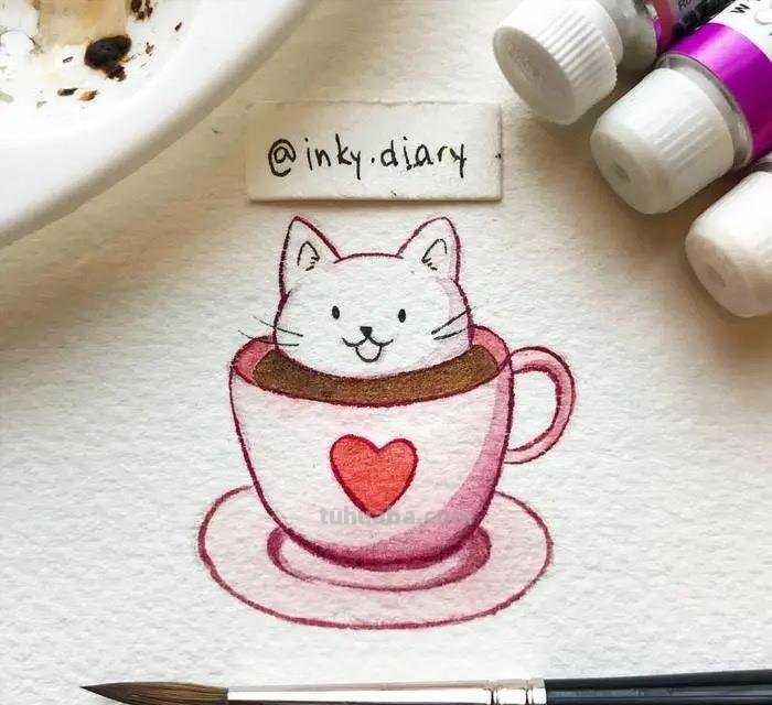 嘿！要来看一组可爱清新的小动物水彩插画吗？