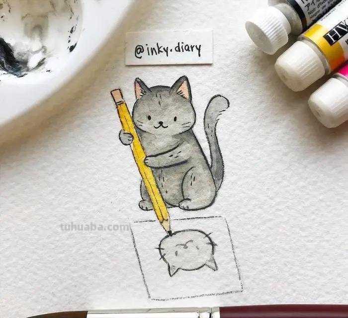 嘿！要来看一组可爱清新的小动物水彩插画吗？