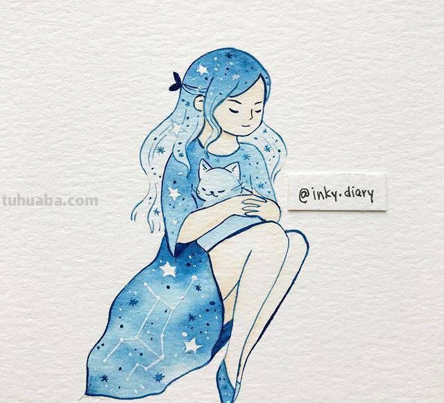 嘿！要来看一组可爱清新的小动物水彩插画吗？