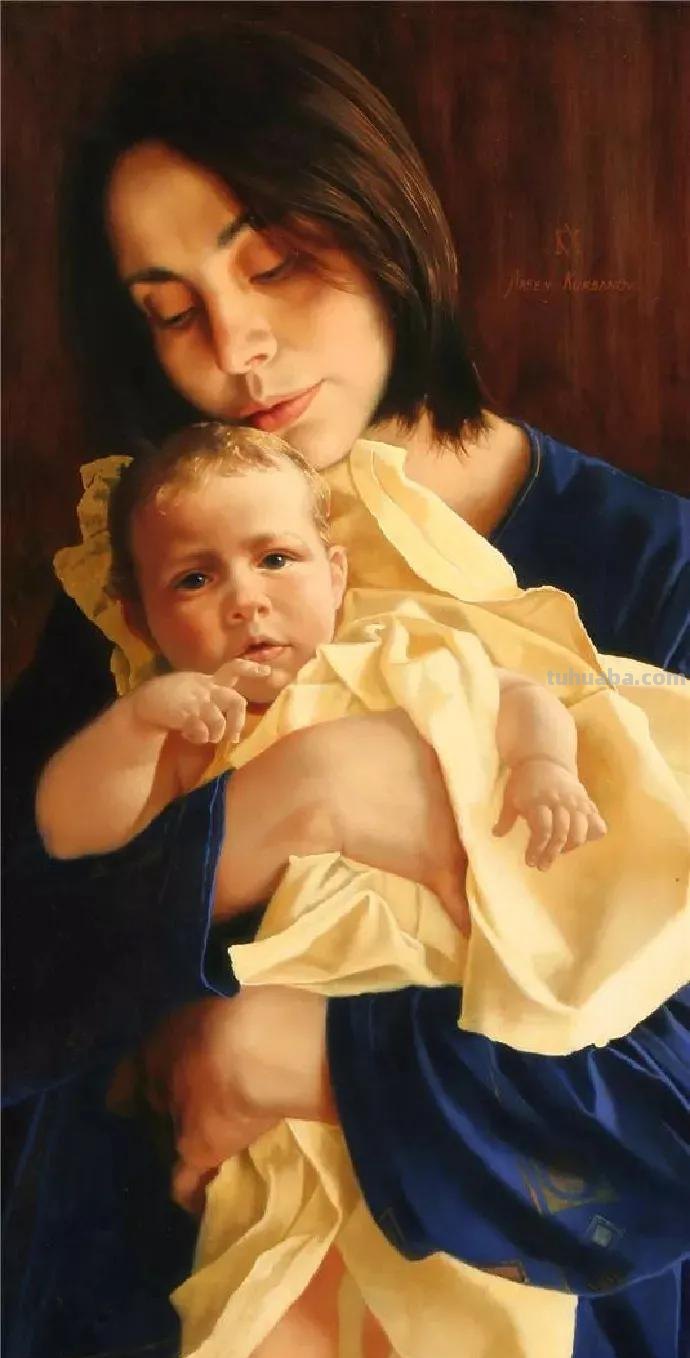 果然是油画大师,卡巴诺夫画的人物油画,色彩艳丽饱满而生动可爱 果然是油画大师,卡巴诺夫画的人物油画,色彩艳丽饱满而生动可爱