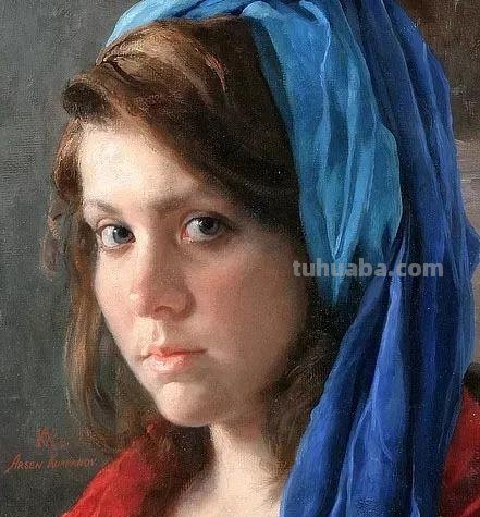 果然是油画大师,卡巴诺夫画的人物油画,色彩艳丽饱满而生动可爱 果然是油画大师,卡巴诺夫画的人物油画,色彩艳丽饱满而生动可爱