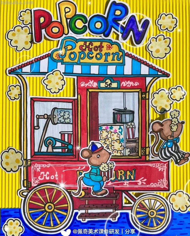 28张综合类儿童创意绘画作品，满满的装饰高级感，合适收藏学习！
