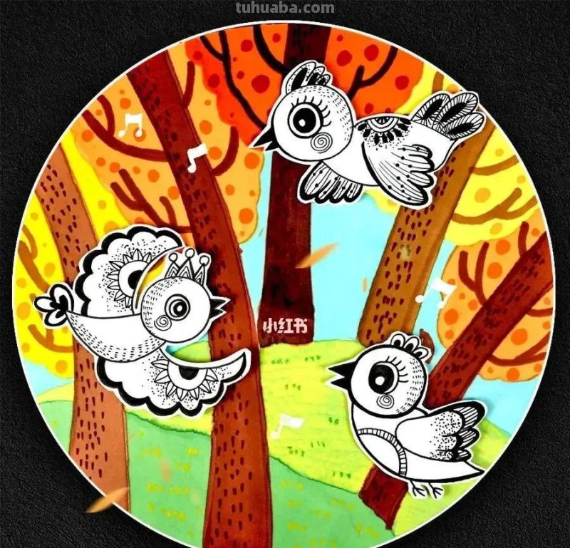 精选44张创意儿童画来啦！汇聚各类绘画创意，张张成为临摹典范！