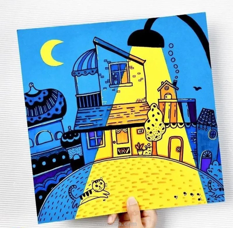 精选44张创意儿童画来啦！汇聚各类绘画创意，张张成为临摹典范！