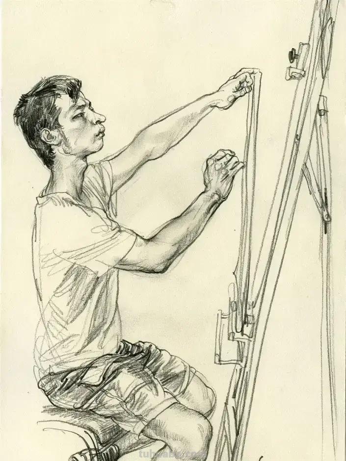 速写画的棒是因为看了这几位画家的作品！多图预警！赶紧照着临摹