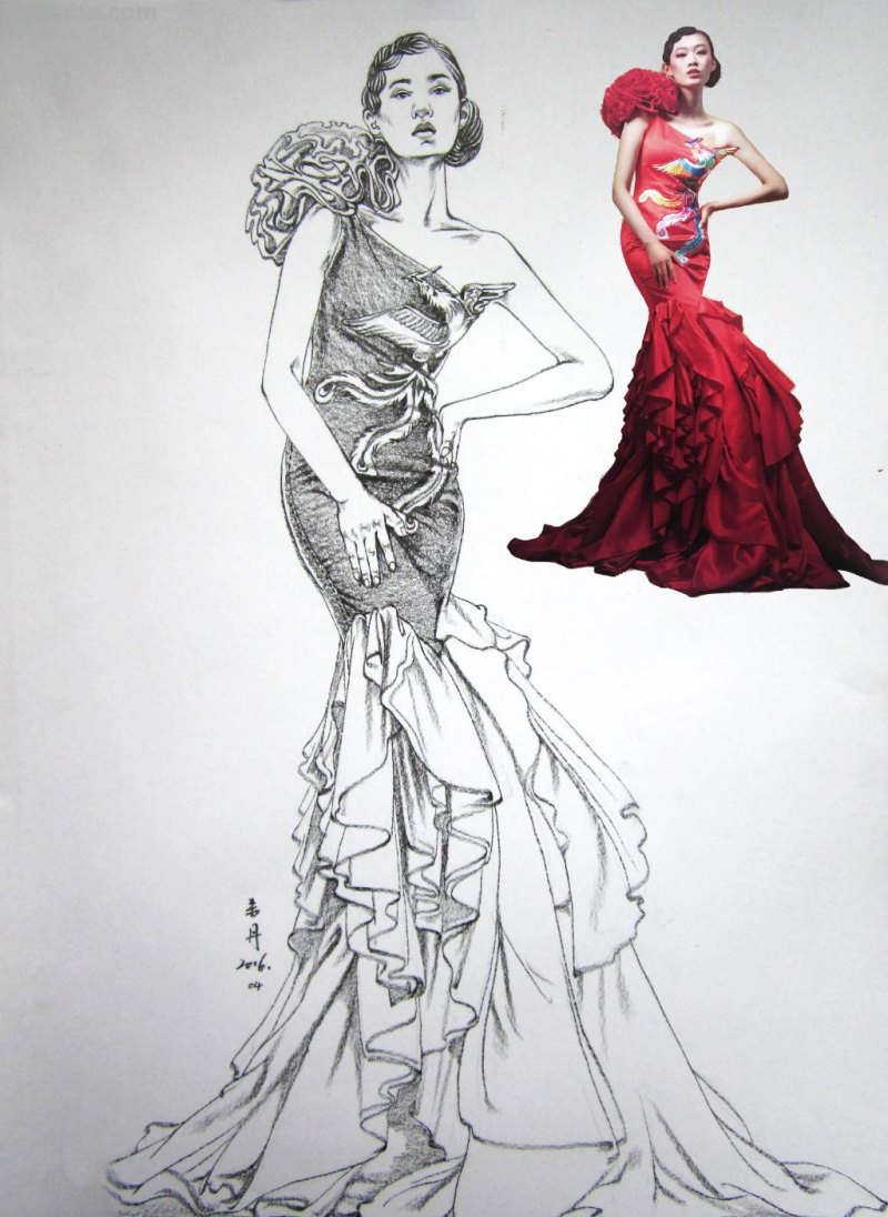 一组速写~（作者：朱丹速写 ）