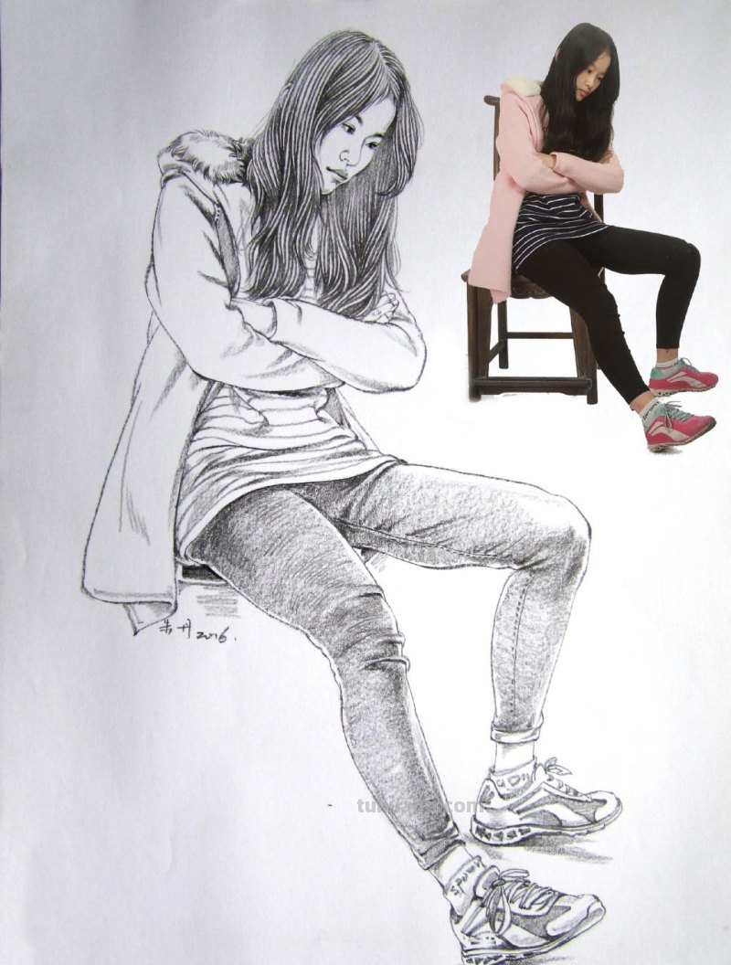 一组速写~（作者：朱丹速写 ）