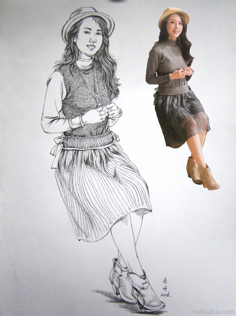 一组速写~（作者：朱丹速写 ）