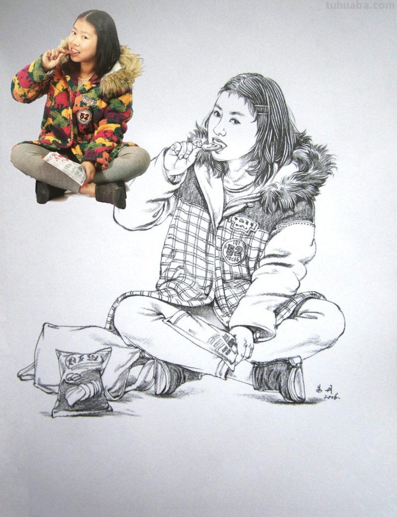 一组速写~（作者：朱丹速写 ）