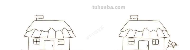 干货教程︱简笔画︱超可爱的卡通房子