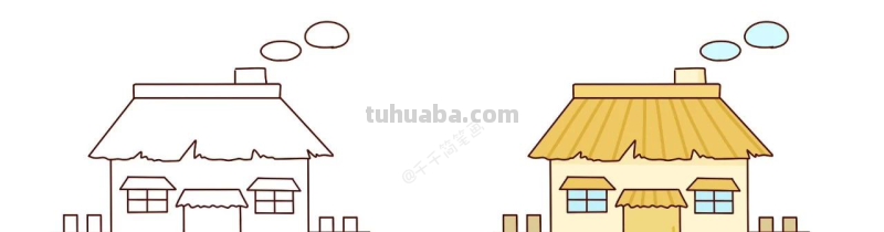 干货教程︱简笔画︱超可爱的卡通房子