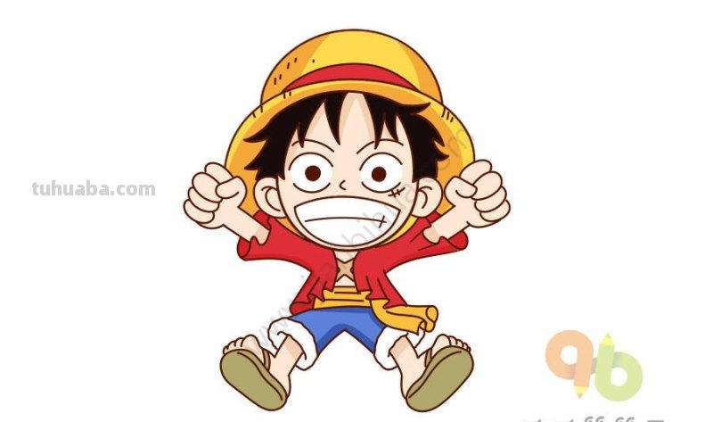 15组海贼王人物简笔画，一看就会，手残党也可以掌握绘画技能