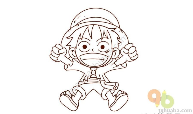 15组海贼王人物简笔画，一看就会，手残党也可以掌握绘画技能